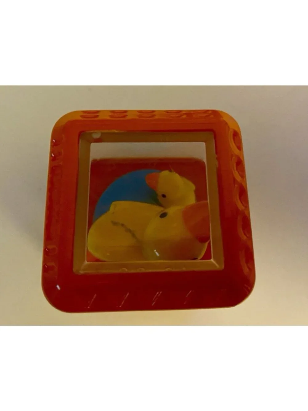 VTG 2 Fisher Price Peek-a-Blocks Replacements Pink Pig and Ducks Farm Sensory